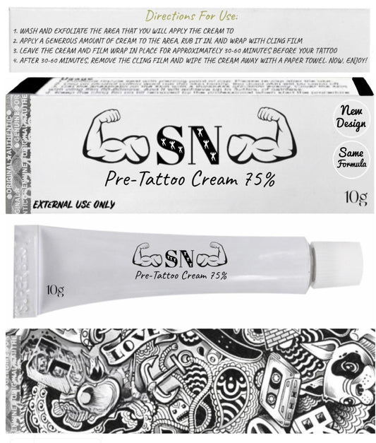 SN Tattoo Numbing Cream 75%