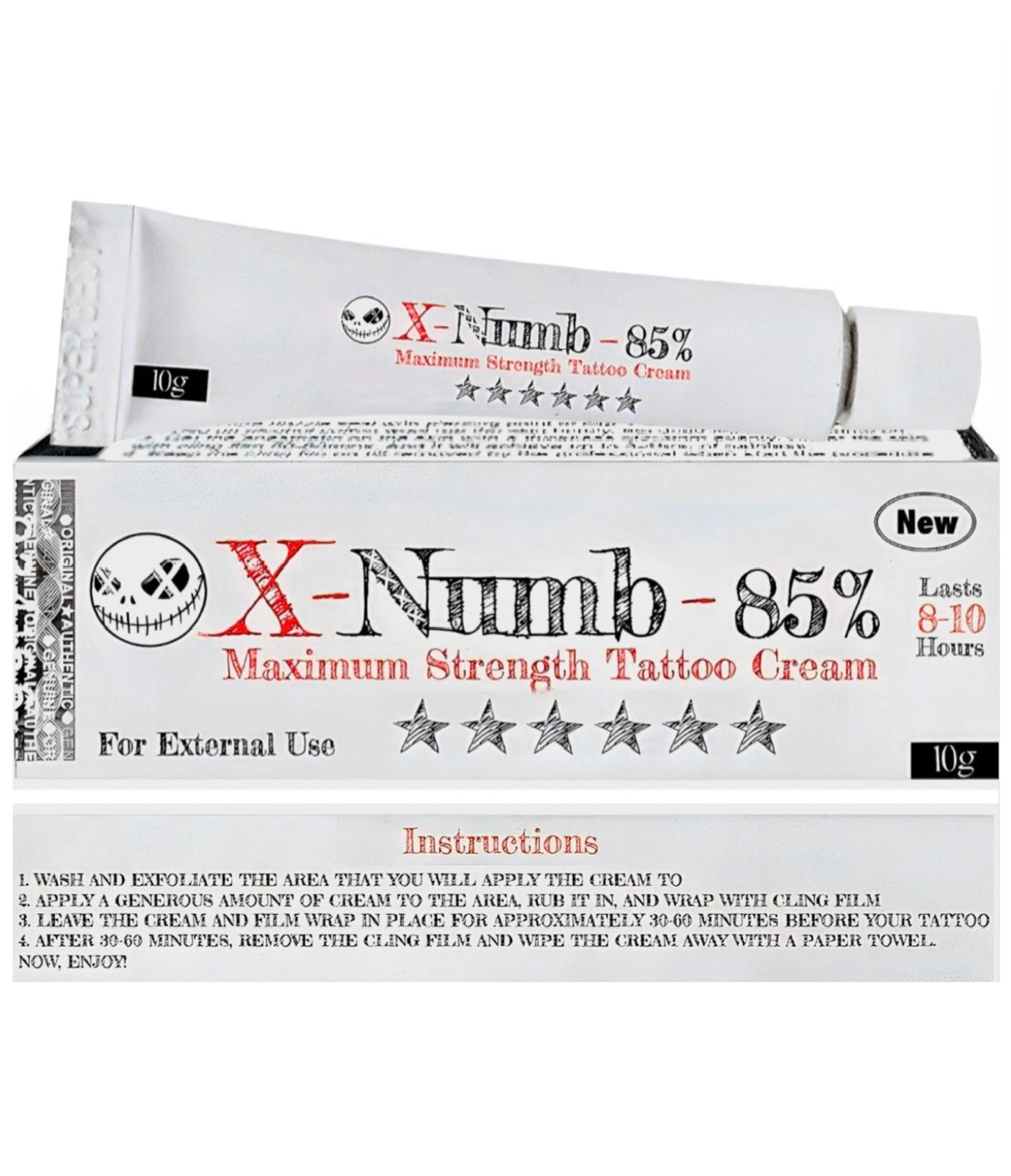 X Numb- Tattoo Numbing Cream 85%